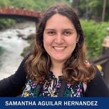 Samantha Aguilar Hernandez and the text 'Samantha Aguilar Hernandez'