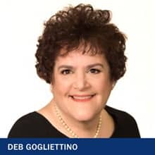 Deb Gogliettino with the text Deb Gogliettino