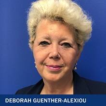 Deborah Guenther-Alexiou with the text Deborah Guenther-Alexiou