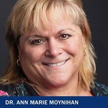 Dr Ann Marie Moynihan with the text Dr Ann Marie Moynihan