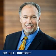 Dr. Bill Lightfoot with the text Dr. Bill Lightfoot