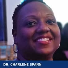 Dr. Charlene Spann with the text Dr. Charlene Spann 