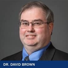 Dr. David Brown with the text Dr. David Brown