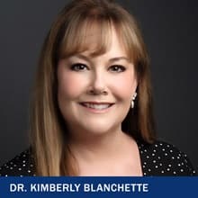 Dr. Kimberly Blanchette with the text Dr. Kimberly Blanchette