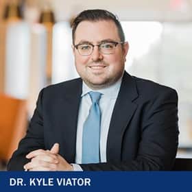 Dr. Kyle Viator with the text Dr. Kyle Viator