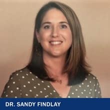 Dr Sandy Findlay with the text Dr Sandy Findlay