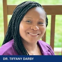 Dr. Tifany Darby with the text Dr. Tifany Darby