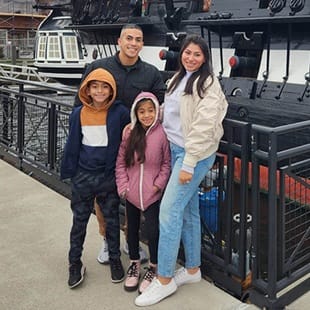 Eliana Cornejo and her family