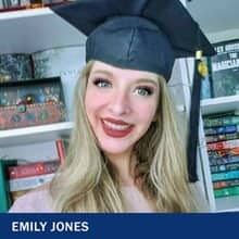 Emily Jones with the text Emily Jones