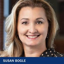 Susan Bogle with the text Susan Bogle