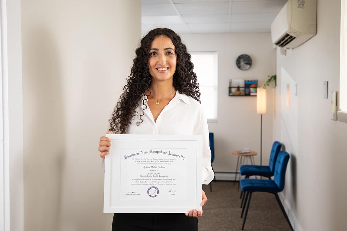 Fatma Pease Salem '19, MA in Clinical Mental Health Counseling student