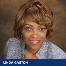 Linda Gaston with text Linda Gaston