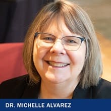 Michelle Alvarez and the text Dr. Michelle Alvarez.