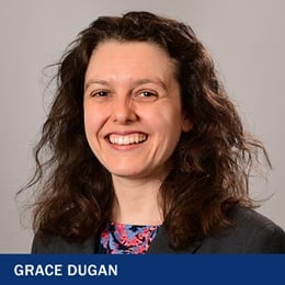 Grace Dugan with the text Grace Dugan