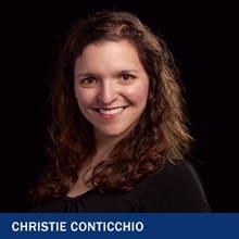 Christie Conticchio with the text Christie Conticchio