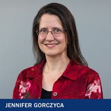 Jennifer Gorczyca with the text Jennifer Gorczyca