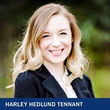 Harley Hedlund Tennant with the text Harley Hedlund Tennant