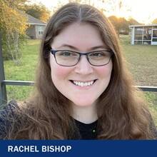 Rachel Bishop with the text Rachel Bishop