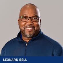 Leonard Bell and the text Leonard Bell.