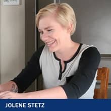 Jolene Stetz with the text Jolene Stetz