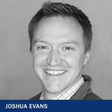 Joshua Evans with the text Joshua Evans