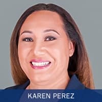 Karen Perez and the text Karen Perez