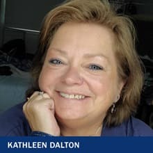 Kathleen Dalton with the text Kathleen Dalton
