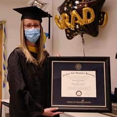 Katie Smith, a 2021 SNHU alum who graduated from the master's in nursing program.