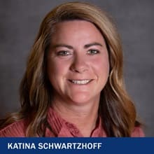 Katina Schwartzhoff with the text Katina Schwartzhoff