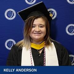 Kelly Anderson, a 2022 SNHU graduate who earned her master's degree in forensic psychology.