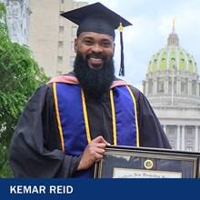 Kemar Reid with the text Kemar Reid