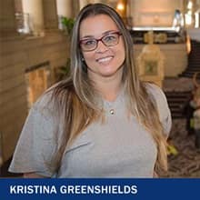 Kristina Greenshields with the text Kristina Greenshields