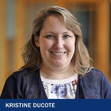 Kristine Ducote with the text Kristine Ducote