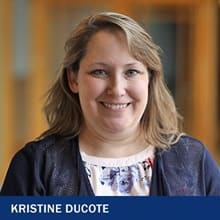 Kristine Ducote with the text Kristine Ducote