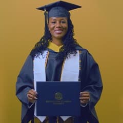 Kyla Johnson-Curtis '25, BS in Operations Management with a concentration in Logistics and Transportation from SNHU.