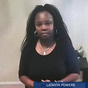 LaTanya Powers and the text LaTanya Powers