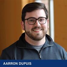 Aarron Dupuis with the text Aarron Dupuis