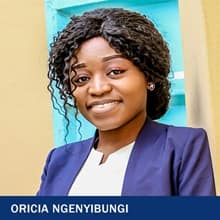 Oricia Ngenyibungi with the text Oricia Ngenyibungi