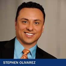 Stephen Olivarez with the text Stephen Olivarez
