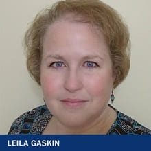 Leila Gaskin with the text Leila Gaskin 