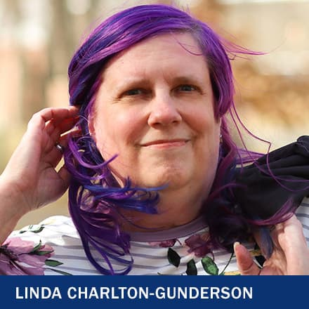 Linda Charlton-Gunderson with the text Linda Charlton-Gunderson