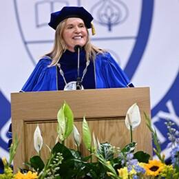 SNHU President Lisa Marsh Ryerson at the 2026 Spring Commencement.