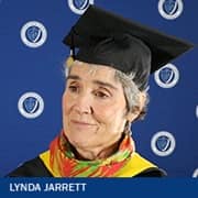 65-year-old Lynda Jarrett, who earned her online business degree from Southern New Hampshire University in 2023