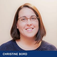 Christine Bord with the text Christine Bord