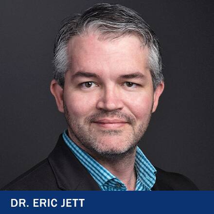 Dr. Eric Jett with the text Dr. Eric Jett