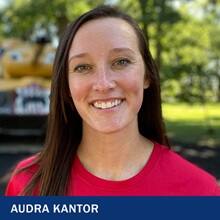 Audra Kantor with the text Audra Kantor