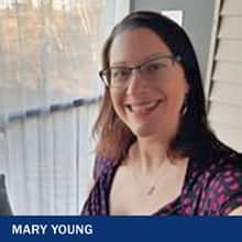 Mary Young with the text Mary Young