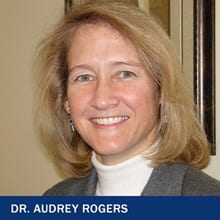 Dr. Audrey Rogers with the text Dr. Audrey Rogers