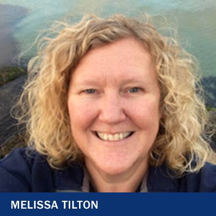 Melissa Tilton with the text Melissa Tilton