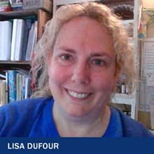 Lisa Dufour and the text 'Lisa Dufour'